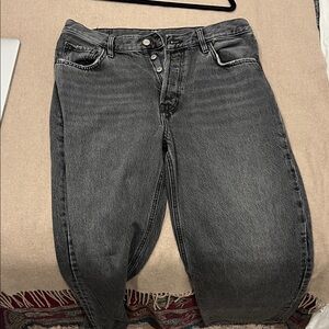 Massimo Dutti low/midrise Black Jeans sz 30